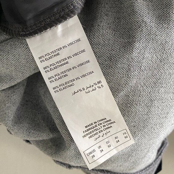 Michel Studio Collection Grey White Pinstripe Pants - Picture 11 of 12